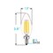 Luxrite B11 LED Light Bulbs 5W (60W Equivalent) 550LM 3000K Soft White Dimmable E12 Candelabra Base 16-Pack LR21594-16PK - alternate 3
